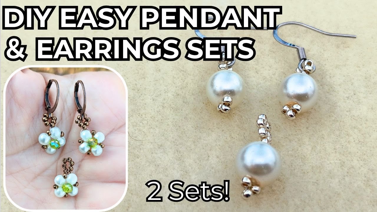 3-teiliges Set Geschnitzter Edelstein-Blumen-Anhänger – Perlen Für DIY-Schmuck, Größen 1,3 & 1 Zoll