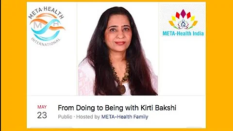 From Doing to Being by Kirti Bakshi