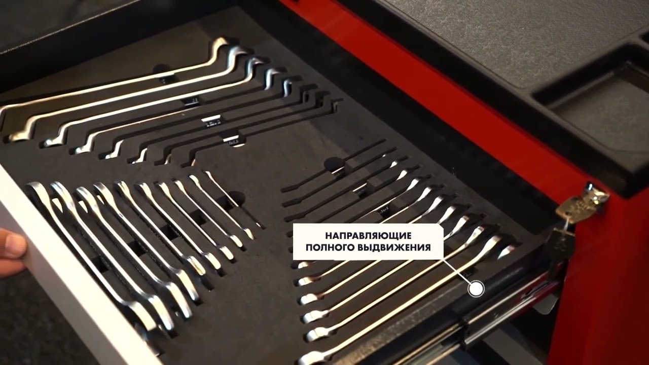 Тележка серии ECO, Izeltas, набор инструментов 93 предмета:крепкая надёжная тележка с удобной ручкой