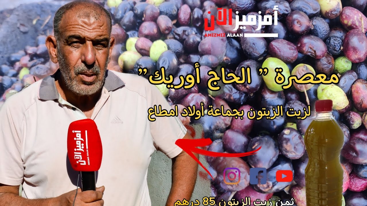 معصرة الحاج أوريك لزيت الزيتون بجماعة أولاد امطاع إقليم الحوز تمزج بين الطريقة العصرية والتقليدية