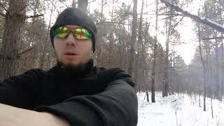 -36 &quot;С winter camp in a light cold tent // solo camping