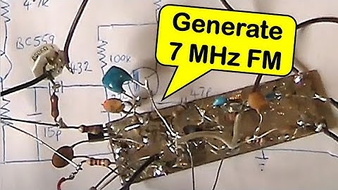 A frequency agile 2 transistor 7 MHz FM exciter