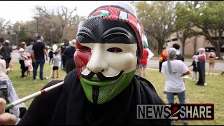 Pro-Palestine protesters rally outside MadSoul Music Festival in Orlando