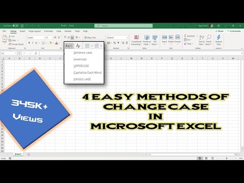 How To Change Case of Text in Microsoft Excel 2016 Tutorial | The Teacher