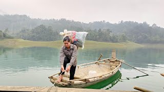 full video 120 days of completing a floating house on the lake, country girl