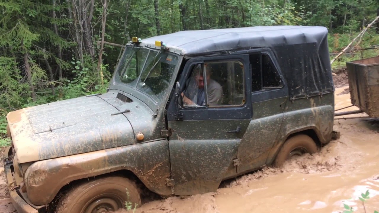 УАЗ грязь! Застрял) - YouTube