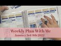 FIRST of 2022  |  Weekly Plan With Me  |  January 3rd - 9th |  Sticker Designs by Mel New Year's Kit