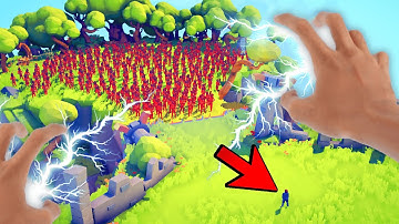 Winning IMPOSSIBLE BATTLES By Using GOD POWERS In Totally Accurate Battle Simulator (Tabs Mods)