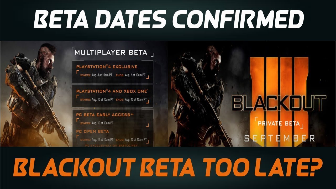 BO4 Beta Dates Announced...But Is Blackout Beta Too Late? (BO3 Multiplayer Gameplay)