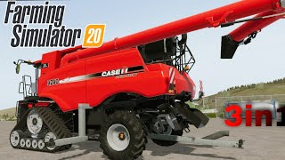 case 3in1 harvester with tutorial Farming simulator 20 screenshot 2