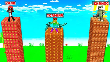 MINI GAME : CUỘC CHIẾN SINH TỒN TRÊN THÁP LUCKY BLOCK ĐỒ ĂN ** THỬ THÁCH NOOB SỐNG SÓT LÂU NHẤT ??