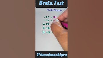 Brain test | maths puzzle #shorts #trending #youtubeshorts #viral #kanchanshipra #puzzle #education