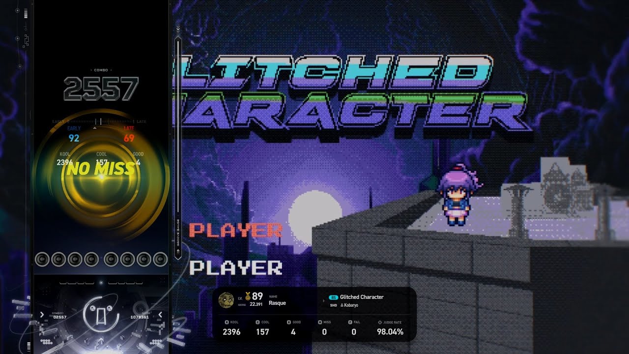 [EZ2ON REBOOT : R] Glitched Character 8S SHD(20) Full Combo - YouTube