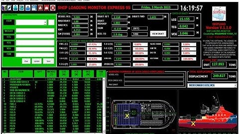 Ship loading monitor software ship stability