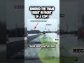 Semi truck driver ignored the train at the blind railroad intersection #trucking #cdl #trucker