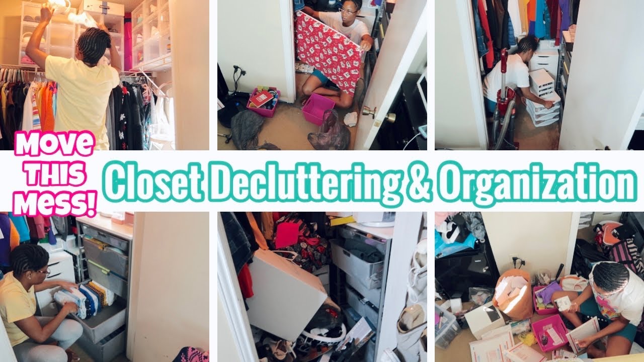 Massive Closet Clean Out Declutter & Organization | Deep Cleaning ...