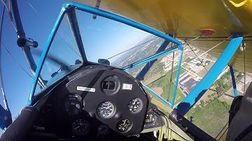 The Lazy 8 maneuver performed in a Stearman Biplane