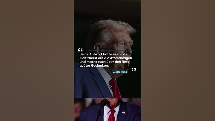Möglicher Gegenschlag: Trump fordert Israel-Angriff auf Irans Atomanlagen