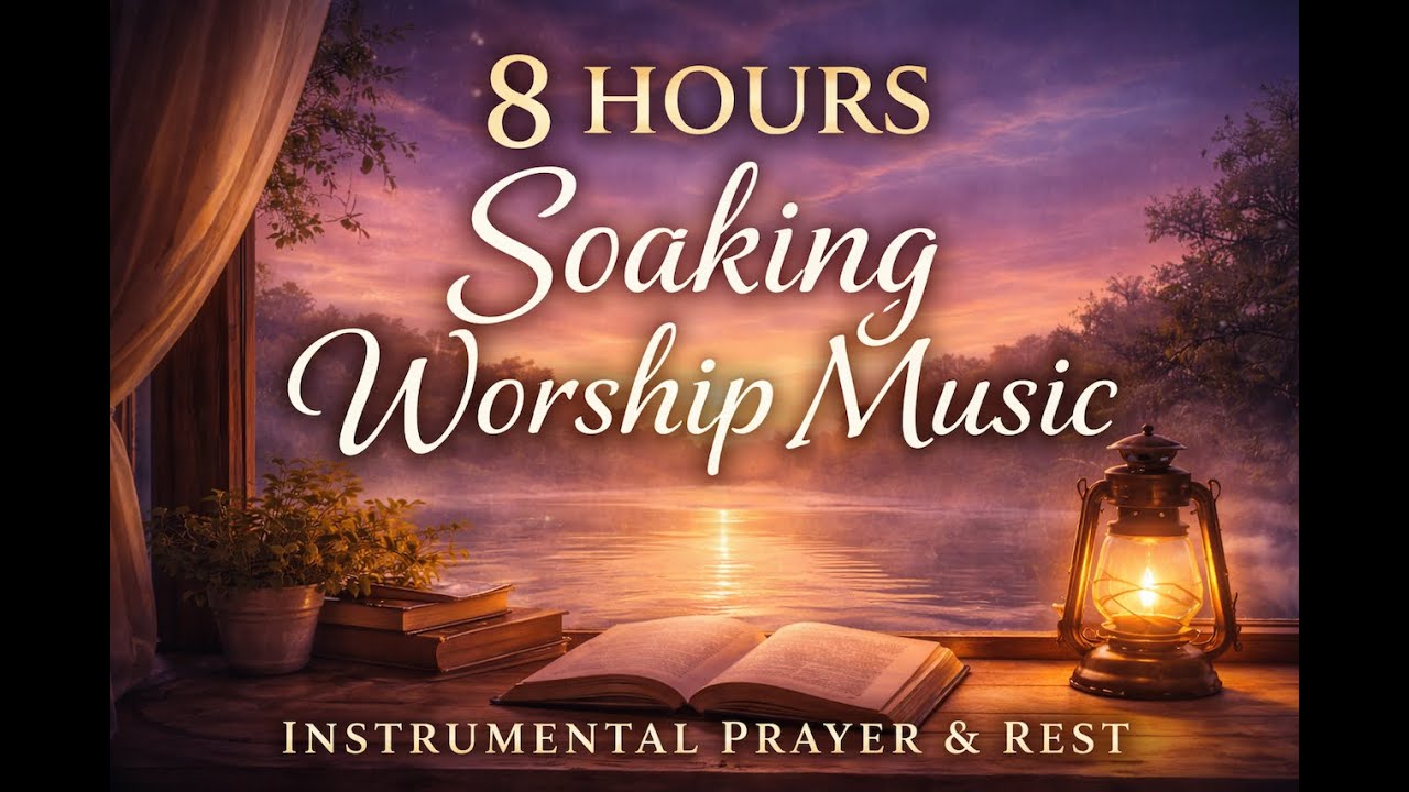 8 Hours Soaking Worship Music – Instrumental Prayer & Rest