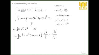 Yeditepe Üniversitesi Math 131 | Integration by Substitution – Final Exam Question
