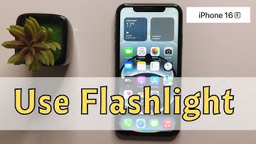 How to Use Flashlight iPhone 16e #new