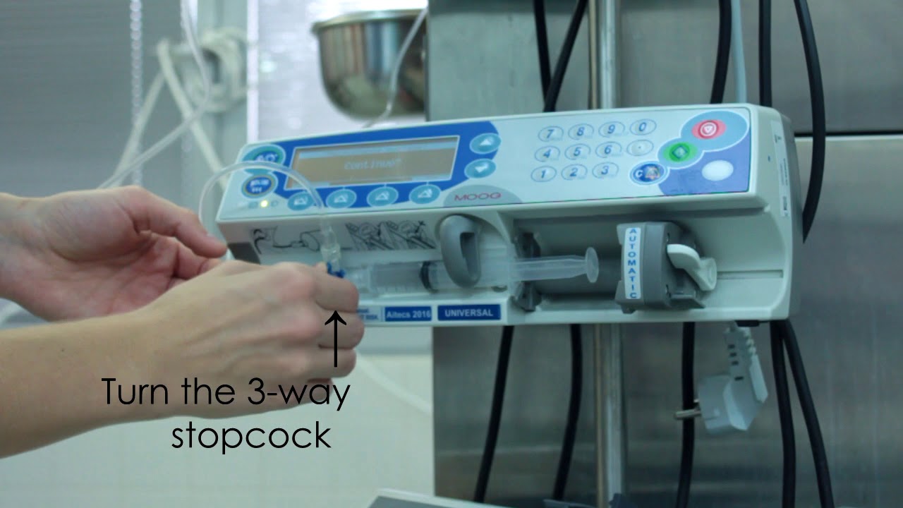 Set Up The Syringe Pump (Emergency Medicine In Small Animal Practice
