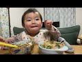 Yuki-kun was crying because he wanted to eat the same rice as his mom👶♥🍛【ママと同じご飯が食べたくて大泣きしてたゆきくん👶♥🍛】