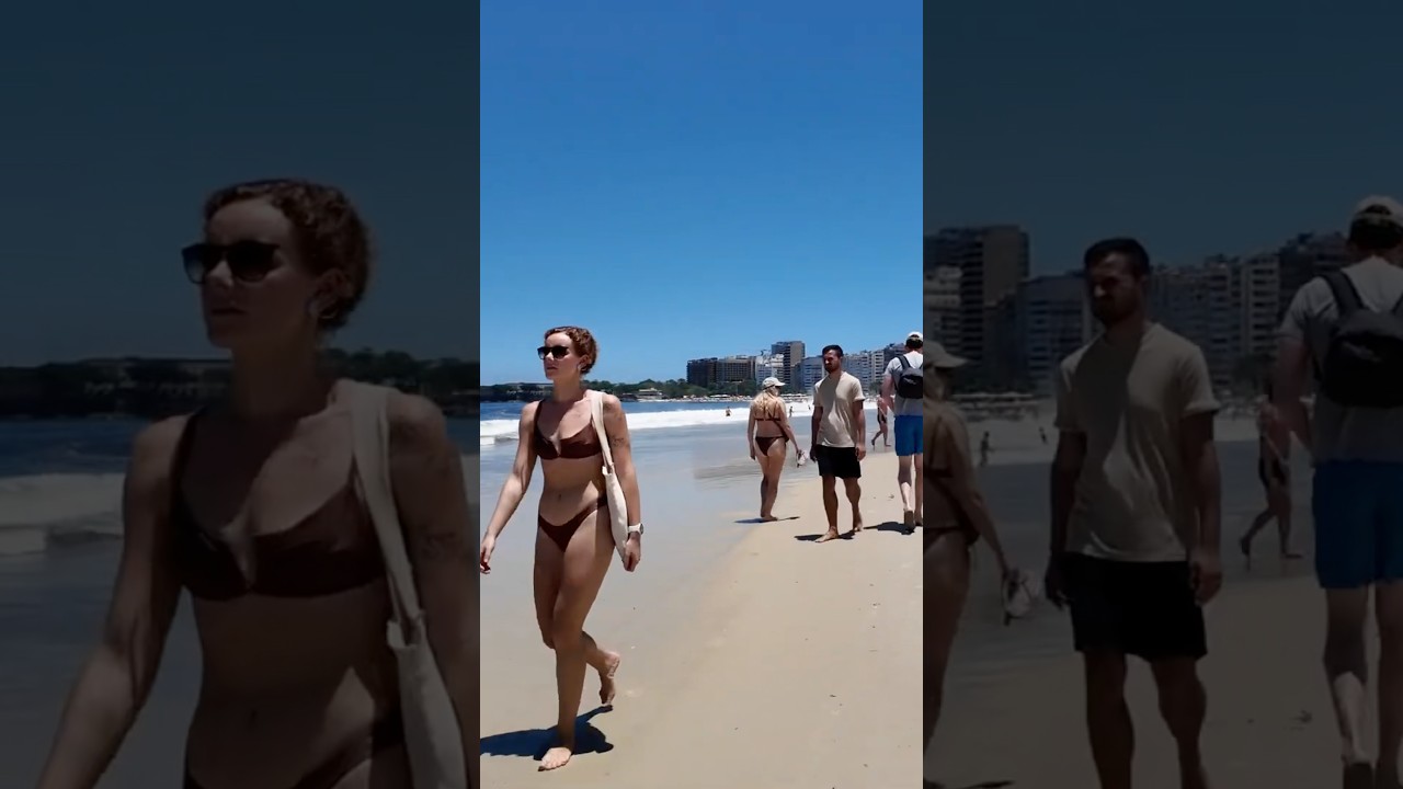 🇧🇷 Copacabana Beach – Rio’s Ocean Life in Action