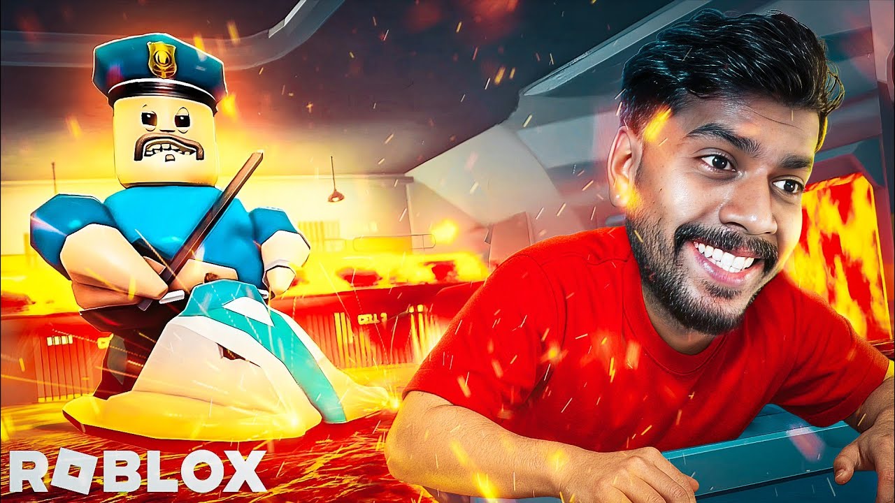 ESCAPING LAVA MOD IN BARRY'S PRISON RUN 🥵