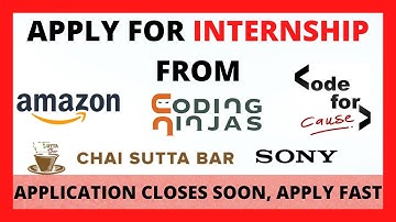SDE Amazon Internship|Coding Ninjas Internship|Amazon Challenge|Code for Cause Internship to apply