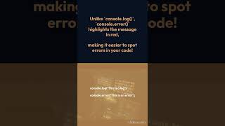 Master JavaScript Debugging with `console.error()` in 30 seconds !🐞