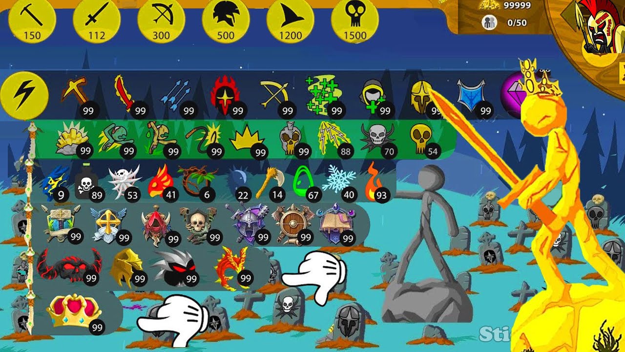 New Summon 999 Unit Stick Man Againts 999 Icon Zombie Death | STICK WAR LEGACY | STICK MASTER