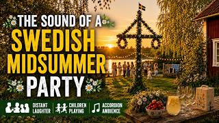 The Sound of a Swedish Midsummer Party 🌿 Distant Laughter, Children Playing & Accordion Ambience screenshot 4