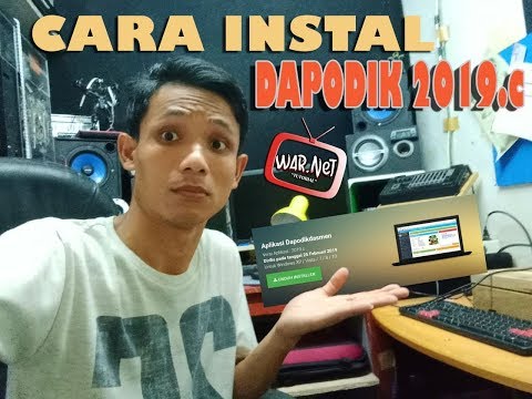 Tutorial instal dapodik 2019.c DETAIL DARI AWAL SAMPAI AKHIR