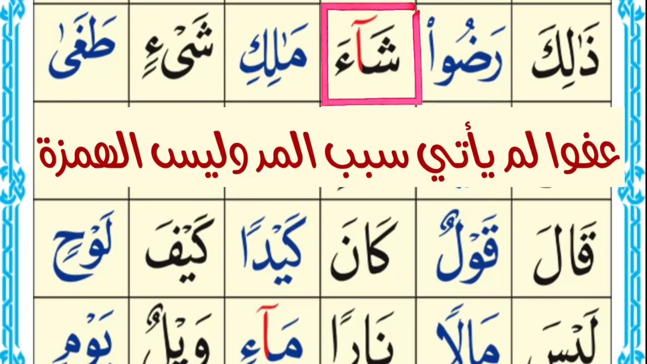 شرح الدرس التاسع القاعدة النورانية صوت المعلمة غيثاء خوجة