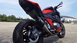 z800 รีวิวท่อคู่ M4 เสียงรอบตัด เสียงเดินเบา เสียงตอนวิ่ง (z800 M4 exhaust)