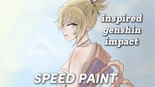 [SPEED PAINT] drawing inspired Character from genshin impact