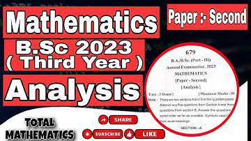 Kumaun University B.Sc 3rd year || Analysis || PYQ