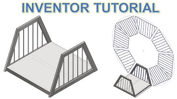 Inventor 2022 Tutorial #248 | Design of a Pedestrian Rolling Bridge - Frame Structure