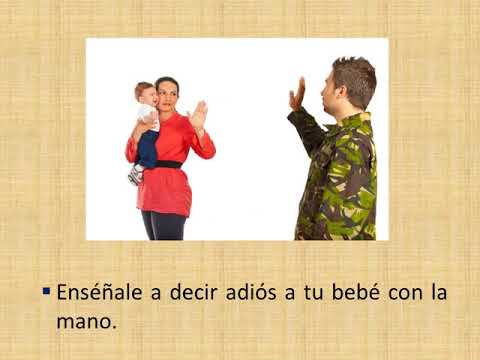 🖐👶 Cómo ENSEÑARLE a tu BEBÉ A DECIR ADIOS- Mes 7 - ESTIMULACIÓN ...