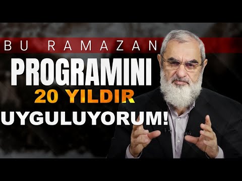 BU RAMAZAN PROGRAMINI 20 YILDIR UYGULUYORUM! | Nureddin Yıldız