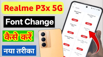Realme P3x 5g font size change kaise kare | realme P3x font change setting