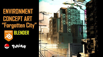 Environment Concept Art - "Forgotten Settlement" || Blender 3.3 || CG Vibe