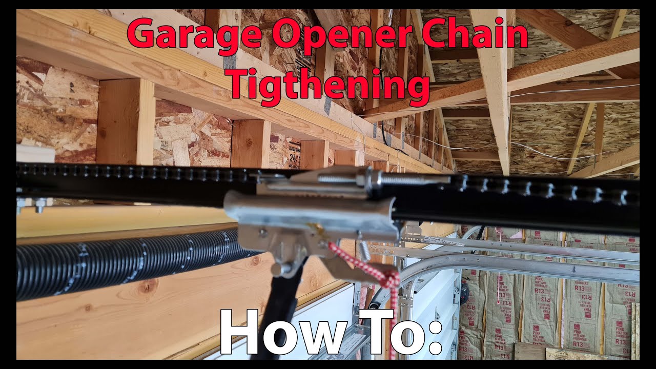 How To Adjusting Garage Door Opener Chain YouTube How To Adjusting Garage Door Opener Chain YouTube