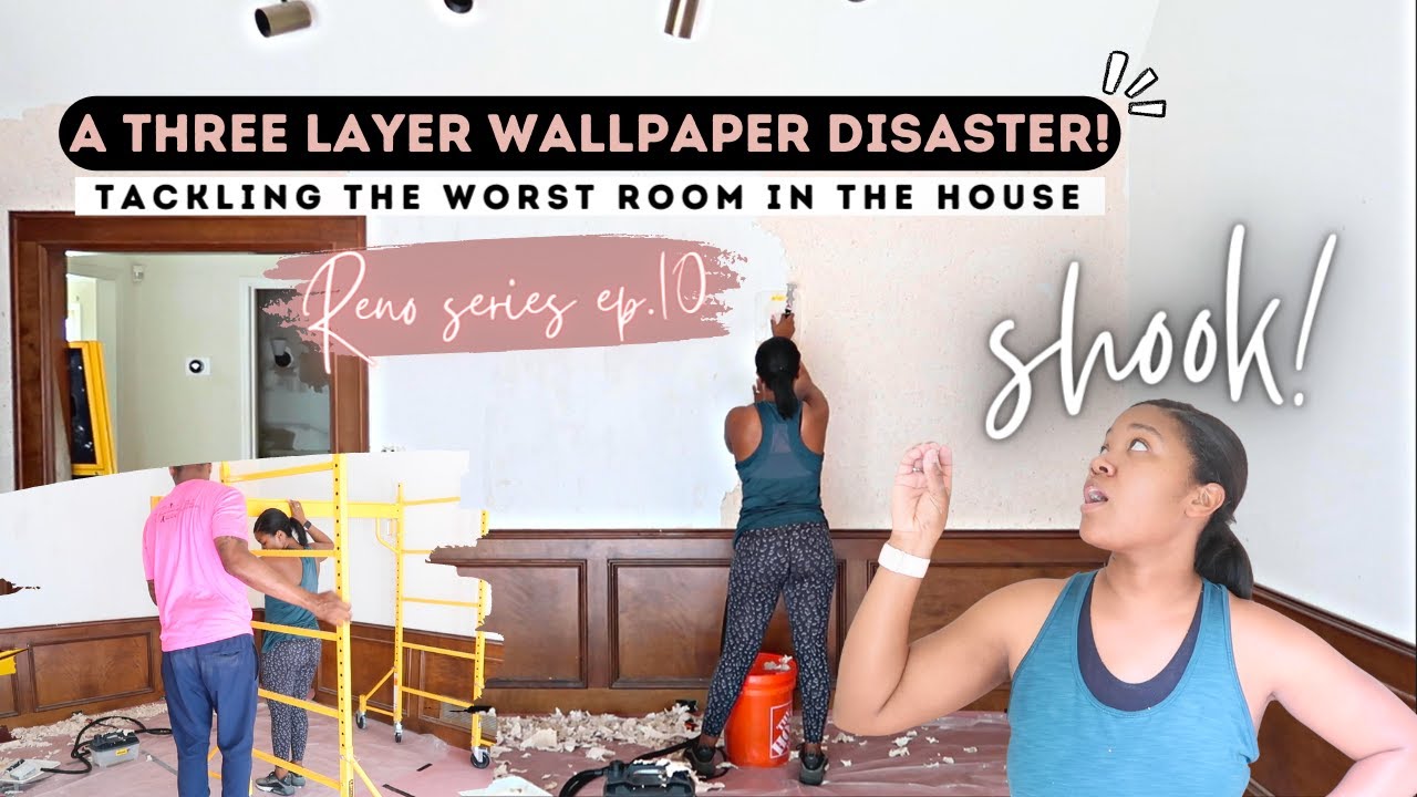 Picking out final paint color & more prep & WALLPAPER! House Reno