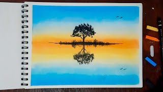 #45 | Cara menggambar pemandangan dengan soft pastel mudah untuk pemula screenshot 5