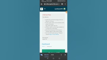 English, New update from i100 Exit plan and i200 Loyalty Balance.