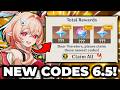 GENSHIN 6.5 ALL NEWEST REDEEM CODES | Genshin Impact Codes, Genshin Codes, Genshin 6.5 Codes
