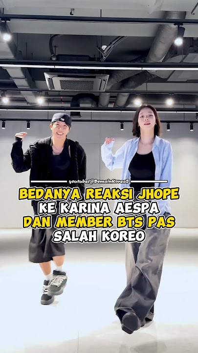 Bedanya Reaksi JHope ke Karina Aespa dan Member BTS Pas Salah Koreo #kpop #shorts