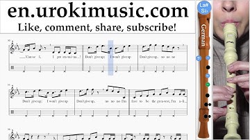 Recorder lessons (G.) Sia - The Greatest Part#2 um-352